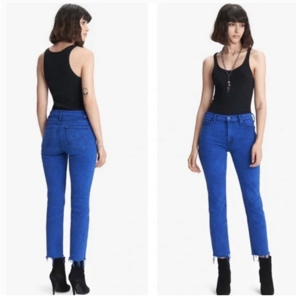 NWOT MOTHER DENIM The Rascal Ankle Fray, Love on the Rocks, Size 28